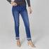 OMG Boyfriend Contrast Bottom Jeans - Medium Denim - Final Sale